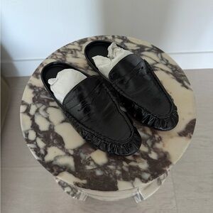 Steve Madden Black Textured Men's Loafers